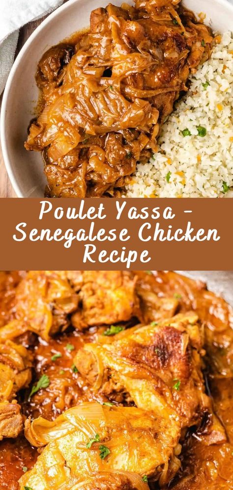 Poulet Yassa – Senegalese Chicken Recipe | Cheff Recipes Senegalese Chicken Yassa, African Crockpot Recipes, Yassa Chicken Recipe, Senegalese Recipes Dishes, West African Food Recipes, Senegalese Food Recipes, Senegal Recipes, Senegalese Dishes, Mafe Recipe