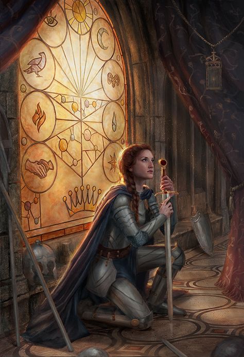 "The Bloodsworn" by Lindsey Look Oil on board. Female Knight in armor. Jhin League Of Legends, Illustration Fantasy, Heroic Fantasy, Wow Art, Fantasy Warrior, Arte Fantasy, Art And Illustration, Fantasy Rpg, 판타지 아트