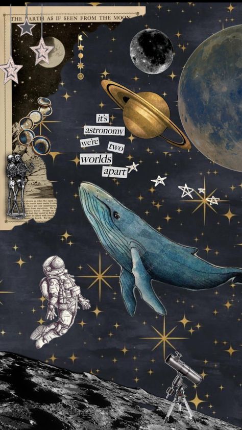 #astronomy #poetry #twoworldsapart Astronomy Poetry, Astronomy Collage, How To Wish Birthday, Astronomy Art, Music Themed, Astronomer, Second World, Still Life Painting, Out Of This World