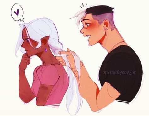 he's so excited to braid her hair Braiding Hair Drawing, Princess Allura, Klance Fanart, Yoonmin Fanart, Form Voltron, Voltron Ships, Voltron Fanart, Fancy Art, Hair Drawing