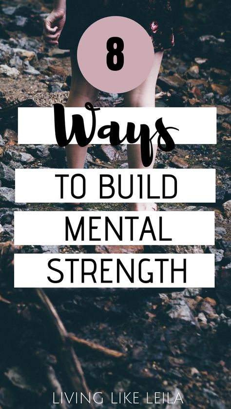 Mental strength is key to success and happiness. Here are 8 ways you can start building your mental toughness today. Read at LivinglikeLeila.com. Strength Inspiration Fitness, Habit Building, Psychology 101, Success And Happiness, Mental Toughness, Building Tips, Mentally Strong, Mental Strength, Key To Success