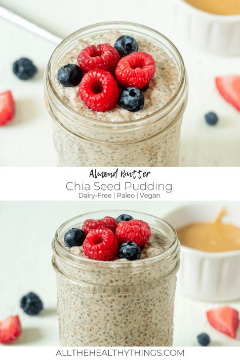 Paleo Pudding, Healthy Food Facts, Cheap Healthy Meals, Healthy Treat, Chia Seed Pudding, Healthy Diet Recipes, Quick And Easy Breakfast, Healthy Meal Plans, Healthy Food Choices