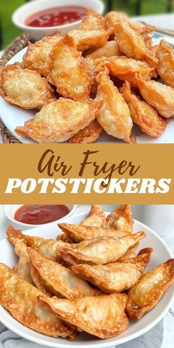 Love potstickers but looking for a healthier version? These Air Fryer Potstickers are crispy, golden, and guilt-free! Ready in just minutes, they're perfect for a quick snack, appetizer, or even a light dinner. Plus, no oil splatters! 🥟✨ Pin this recipe now to enjoy crispy potstickers anytime! 💨 #AirFryerRecipes #Potstickers #HealthySnacks #QuickMeals #EasyAppetizers #AirFryerMagic Air Fryer Potstickers, Potstickers Recipe, Meal Planning Menus, Easy Air Fryer, Quick Snack, Quick Meal, Light Dinner, Event Food, Delicious Dinner Recipes