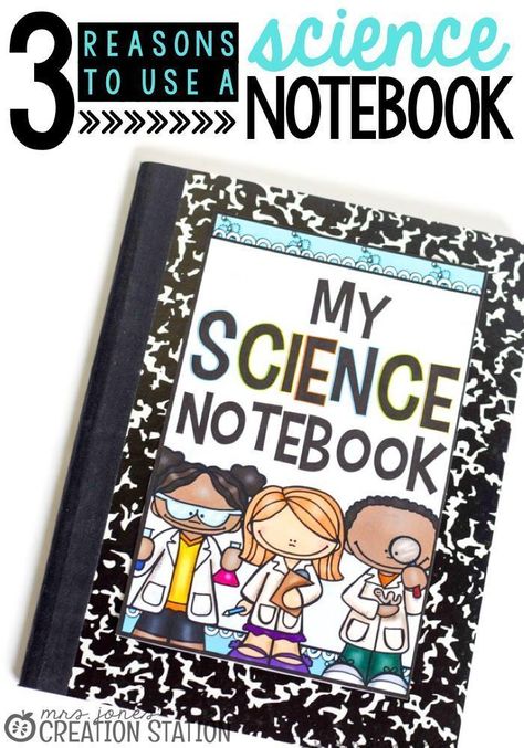 Getting little learners excited about science is easy with engaging experiments and thematic units. Teaching them to collect and organize data like scientists is accomplished with a Science Notebook. Here are 3 reasons why using a Science Notebook with your learners can help your classroom and curriculum. #science #notebooks #sciencenotebook #classnotebook #classroom Science Notebook Cover, Mrs Jones, Science Notebook, Science Notebooks, Interactive Science, Creation Station, Interactive Science Notebook, About Science, Easy Science Experiments