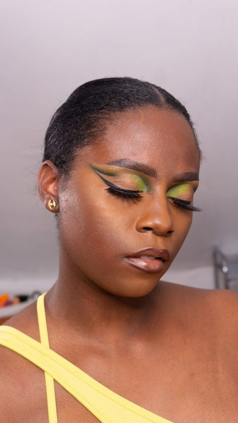 Makeup by Kema Green Eye Makeup, Green Eyeshadow Look, Juvia's Place, Juvias Place, Green Eye, Green Eyeshadow, Makeup For Green Eyes, Eyeshadow Looks, Neon Green