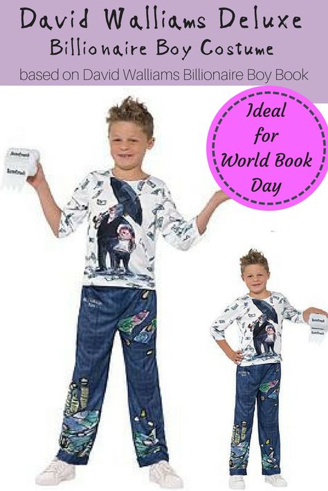 David Walliams Books, David Walliams, World Book Day Costumes, Book Day Costumes, World Book Day, Costume Masks, Book Day, Billionaire Boy, Books For Boys