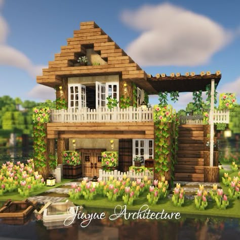 Minecraft Town, Cottage Minecraft, Minecraft Houses Survival, Minecraft Aesthetic, Rumah Minecraft Sederhana, Minecraft Mansion, Minecraft Structures, Minecraft Coloring Pages, Bangunan Minecraft