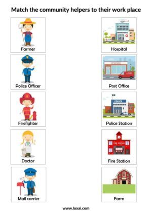 Community Helpers Activity, Places In The Community, Types Of Communities, Community Places, Community Workers, People Who Help Us, Community Helpers, Social Awareness, Daycare Crafts