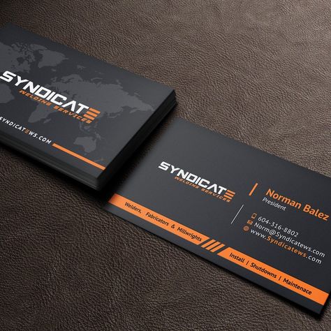 Strong profesional business card for the industries by kaylee CK Industrial Business Card, Branding Mockups Free, Wordpress Theme Portfolio, Cafe Logo Design, Construction Business Cards, Card Ui, Buisness Cards, Mockups Free, Graphic Design Business Card