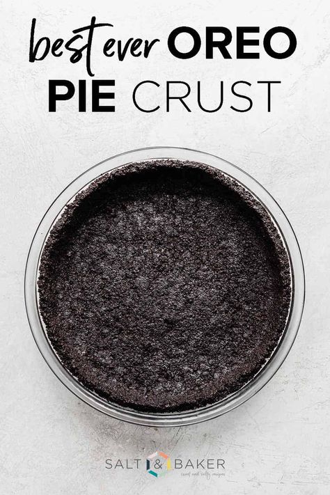 Easy Oreo Pie Crust, Diy Oreo Pie Crust, How To Make An Oreo Pie Crust, No Bake Oreo Crust Recipe, How To Make An Oreo Crust, Homemade Oreo Pie Crust, How To Make Oreo Pie Crust, Chocolate Cream Pie With Oreo Crust, Gluten Free Oreo Pie Crust