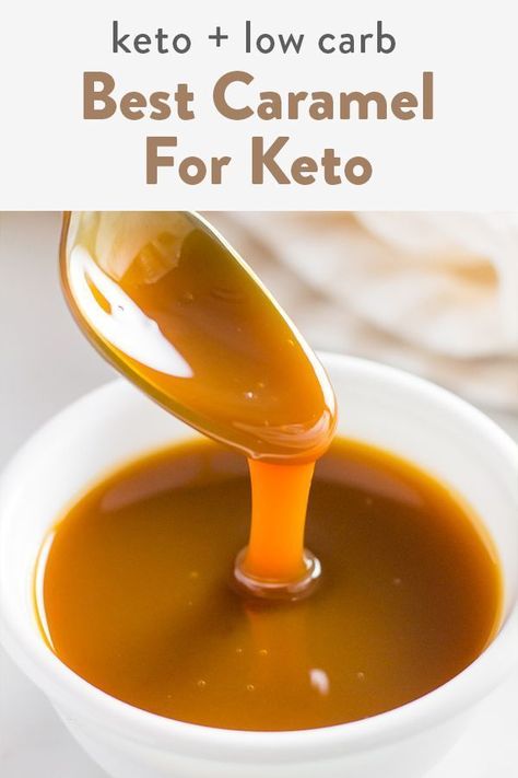 Keto Caramel Sauce, Keto Caramel, Galletas Keto, Caramel Recipe, Keto Sauces, Desserts Keto, Postre Keto, Joy Filled Eats, Thm Desserts