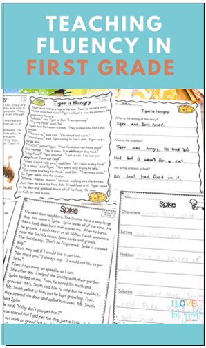 Strategies for Teaching Reading Fluency in First Grade - I Love 1st Grade Reading Tutoring Ideas 1st Grade, First Grade Reading Fluency, Fluency First Grade, 1st Grade Fluency, First Grade Fluency, Teaching Fluency, Teaching Reading Fluency, Tutoring Reading, 1st Grade Curriculum