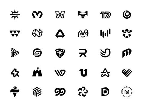 logo marks symbols collection based on clean and geometric logos designed in 2020 to 2022 Style Guide Design, Logo Collection, Logo Mark, Minimal Tattoo, Style Guide, Logo Inspiration, Logo Branding, Creative Professional, Style Guides