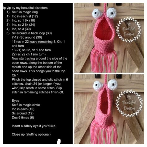 Wide Mouth Martian Crochet Sacks AKA Yip-Yips - Repeat Crafter Me Sesame Street Martians Crochet, Crochet Yip Yips, Free Crochet Patterns For Yip Yips, Yup Yip Crochet Pattern, Yup Yips Crochet, Mini Yip Yip Crochet Pattern Free, Mini Yip Yip Crochet Pattern, Free Yip Yip Crochet Pattern, Yup Yup Crochet Pattern