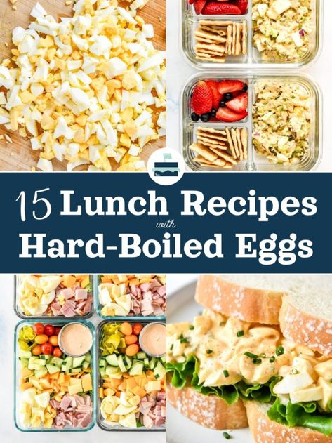 If you’ve got leftover hard-boiled eggs or you’re just looking for new lunch ideas, browse this list of 15 Lunch Recipes With Hard-Boiled Eggs! There are salads, sandwiches, adult lunchables and more, all make-ahead friendly! Recipes With Hard Boiled Eggs, New Lunch Ideas, Creative Lunch Ideas, Leftover Hard Boiled Eggs, Adult Lunchables, Chef Salad Recipes, Egg Lunch, Lunch Inspiration, Protein Lunch