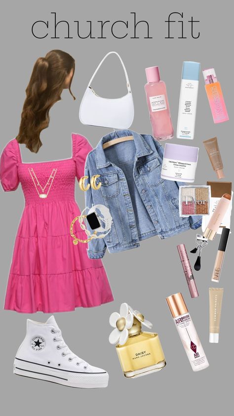 church outfit.pls like it makes me happy 😊 I follow back #church #outfit #pinkblue #preppy #like #follow #ifollowback Dressy Preppy Outfits, Preppy School Outfits Strict Dress Code, Church Outfit Teen Girl, Winter Church Outfits For Teens, Christian Outfits For Teens, Cute Sunday Outfits For Church, Christian Concert Outfit What To Wear, Church Outfits For Teens