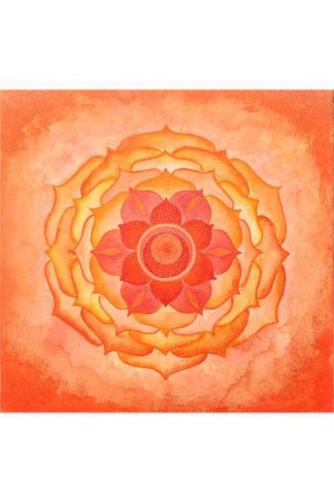 Orange mandala. Original Mandala Painting. swadhisthana. zen sacred geometry Second chakra. Sacral chakra  Symbol, Wall decor. Orange decor  #Orangemandala#Original Mandala Painting#swadhisthana#zen#sacredgeometry#Second chakra#Sacral chakra  Symbol#Wall decor#Orange decor Sacral Chakra Painting, Sacral Chakra Drawing, Sacral Chakra Art, Sacral Chakra Symbol, Mandala Aesthetic, Orange Chakra, Chakra Images, Chakra Painting, Orange Mandala