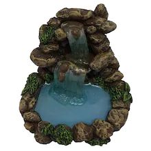 Miniature Waterfall, Waterfall Pool, Forest Critters, Mini Waterfall, Small Terrarium, Rock Waterfall, Indoor Water Fountains, Fairy Village, Fairy Accessories