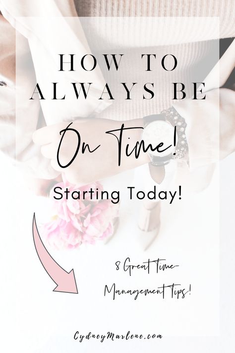 Do you have a bad habit of being late? Break that habit today and learn the simple ways on how to make sure you're always on time! #howtobeontime #productivity Break Habits, Time Management Planner, Be On Time, Always On Time, Productive Habits, Good Time Management, Financial Life Hacks, Time Management Skills, Bad Habit