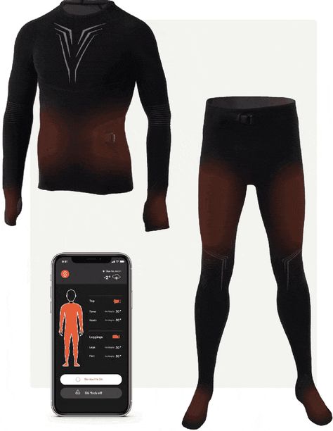 *Option to remove feet on leggings during backer survey Smart Clothing Technology, Wearable Technology Clothing, Future Laboratory, Technology Clothes, Smart Clothing, Medical Engineering, Smart Textiles, Army Helmet, V Tech