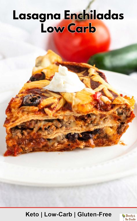 Keto Mexican Lasagna, Slow Cooker Enchilada Casserole, Gluten Free Casserole, Enchiladas Healthy, Real Food Dinner, Slow Cooker Enchiladas, Food Dinners, Gluten Free Beauty Products, Gluten Free Brands