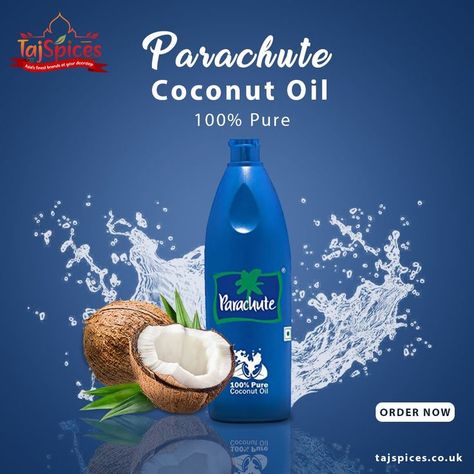 Massaging the head using coconut oil is one of the best things in this world. It nourishes the hair very well, softens the hair, reduces hair fall, and makes the hair super silky. Order now and get 1 free. https://tajspices.co.uk/products/parachute-coconut-oil FREE DELIVERY ON ORDERS OVER £38 * #coconut #coconutoil #hairmassage #softhair #hairfall Parachute Coconut Oil, Pure Coconut Oil, Reduce Hair Fall, Hair Massage, Uk Products, Dasani Bottle, Hair Fall, Soft Hair, The Head