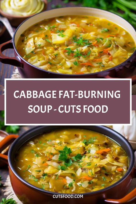 Health Enthusiasts, get ready to embark on a journey of wholesome goodness with our Cabbage Fat-Burning Soup recipe. Imagine a hearty and flavorful soup Cabbage Fat Burning Soup, Cabbage Benefits, Fat Burning Soup, Clean Eating Salads, Gluten Free Salads, Clean Eating Desserts, Vegetable Medley, Salad Recipes For Dinner, Gourmet Cooking