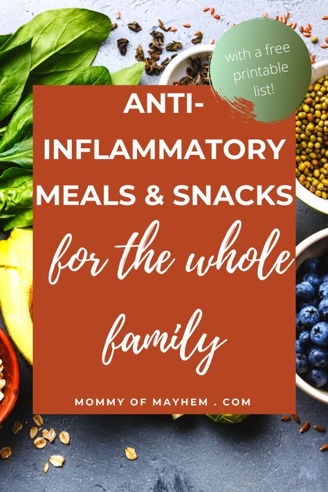 Inflammatory Meals, Inflammation Diet Recipes, Inflammation Foods, Inflammation Recipes, Anti Inflamatory, Anti Inflammation Recipes, Inflammatory Recipes, Autoimmune Diet, Inflammation Diet