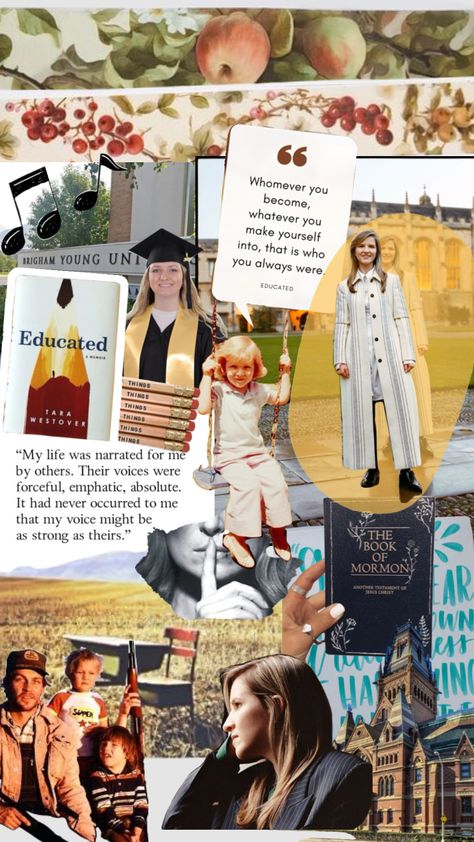 #educated #tarawestover Educated Tara Westover, Tara Westover, Brigham Young, Collage Book, Ernest Hemingway, Book Summaries, School Hacks, Book Journal, Book Review