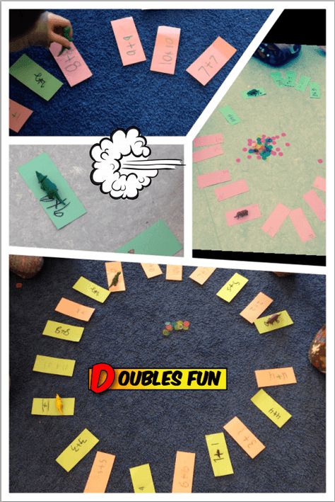 Doubles Facts Activities, Doubles Facts Games, Fact Family Games, Teaching Doubles, Mental Math Games, Math Doubles, Math Centres, Math Fact Games, Doubles Facts