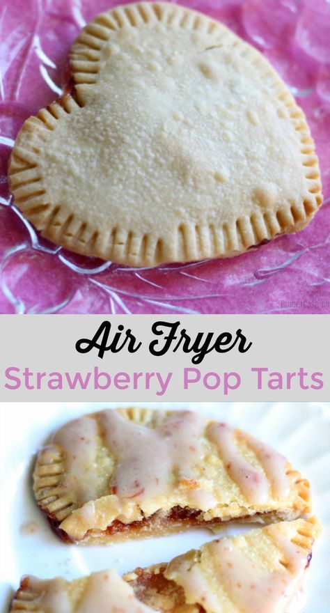 Try this recipe for homemade strawberry pop tarts in the air fryer! Plain or with healthier icing, it's a win for kids and adults! Strawberry Pop Tarts, Strawberry Pop, Strawberry Pop Tart, Cooks Air Fryer, Air Fried Food, Air Fryer Oven Recipes, Air Fry Recipes, Pop Tart, Air Fryer Dinner Recipes