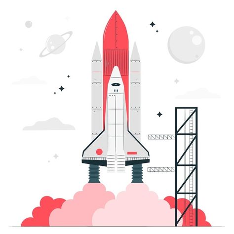 Rocket concept illustration Free Vector | Free Vector #Freepik #freevector #rocket #mission #launching #spacecraft Rocket Launch Illustration, Roket Air, Rocket Illustration, Space Exploration Illustration, Spacecraft Illustration, Spaceship Illustration, Blue Butterfly Wallpaper, Startup Logo, Space Illustration