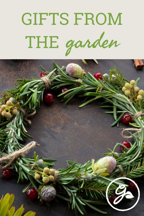 Instead of buying presents this holiday season, why not make an edible kitchen wreath? It’s a gift that keeps on giving. Gifts From The Garden, Edible Wreath, Wreath Kitchen, Herb Wreath, Kitchen Wreath, Dried Peppers, Gardening Diy, Garden Diy, Drying Herbs