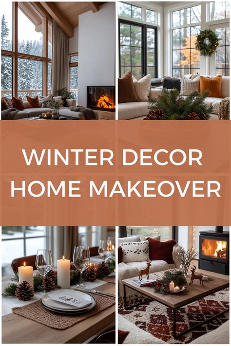 Mix your home up for winter with these decor ideas. Modern Winter Decor, Mexican Farmhouse, Winter Mantels, Cozy Desk, Modern Coastal Decor, Boho Mid Century, Modern Mexican, Home Makeover, Pine Branch