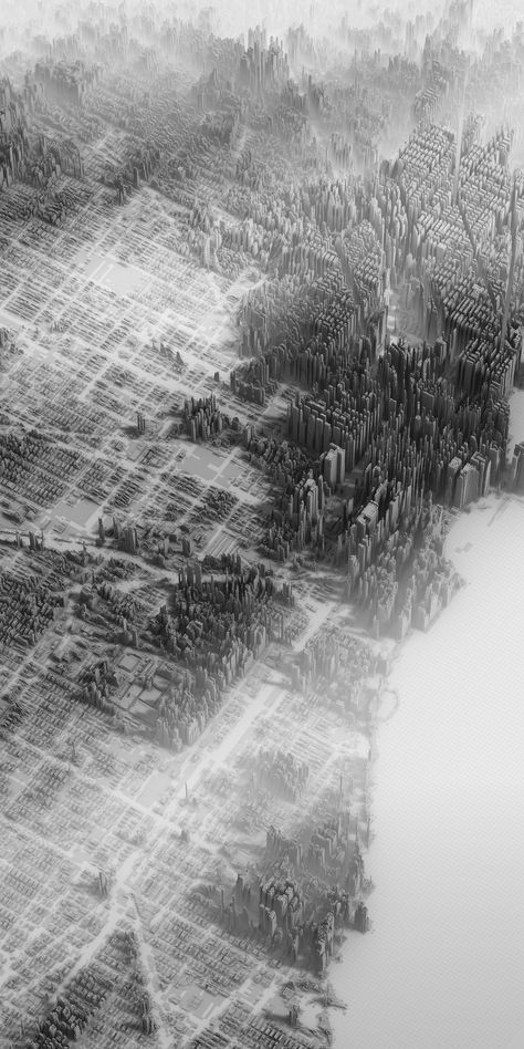 The art of gentrification: city data made beautiful 3d Data Visualization, Income Inequality, City Grid, Paper City, Map Design, Urban Planning, Data Visualization, City Skyline, Map Art