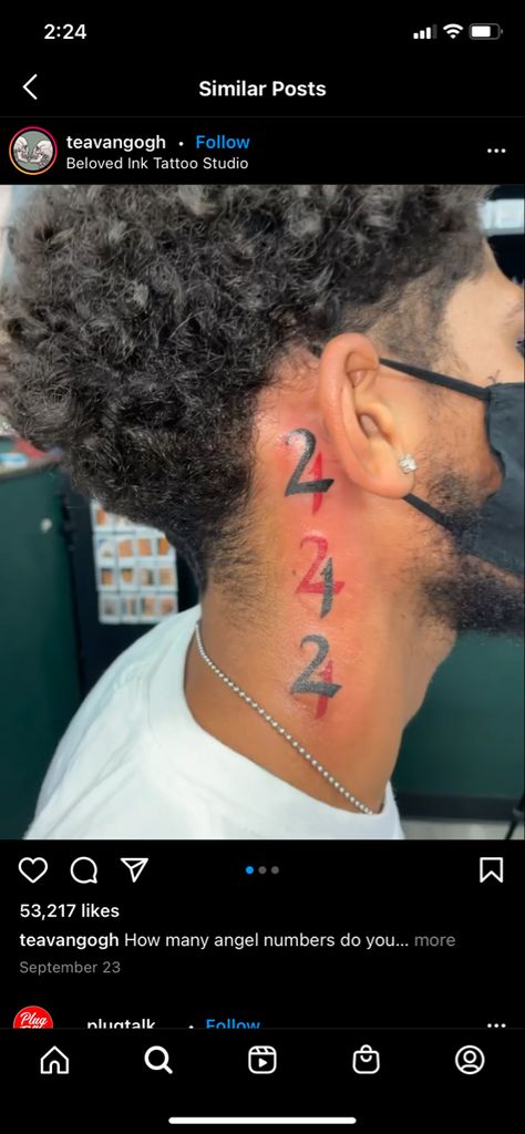 Angel Number Tattoo, 555 Angel Numbers, Tatted Men, Number Tattoo, Number Tattoos, Virgo Tattoo, Red Ink Tattoos, City Woman, Cute Tattoos For Women