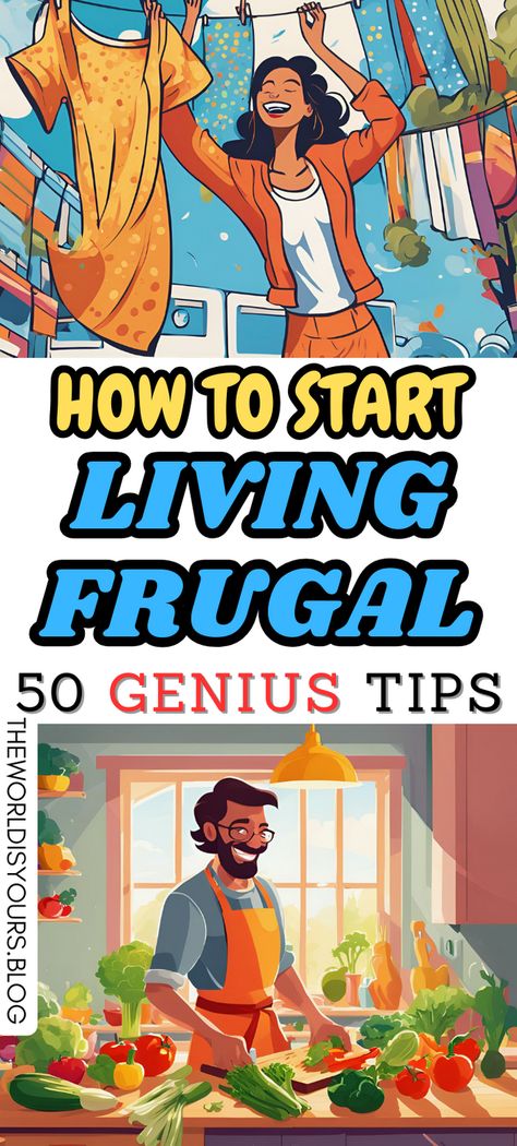 Want to save more money fast? Unlock the secrets of frugal living with these 50 genius frugal hacks! These money-saving methods are perfect for anyone on a budget. Click here to start saving today with these easy-to-follow tips! Frugal Hacks, Simple Budgeting, Saving Methods, Frugal Habits, Money Saving Methods, Tips To Save Money, Simple Budget, Spending Habits, Frugal Living Tips