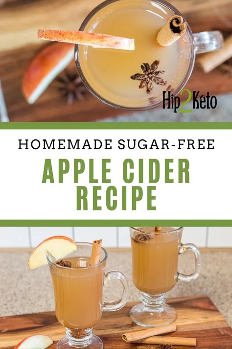 Did you know store-bought apple cider can have upwards of 40 grams of sugar?!? We've created a sugar-free apple cider recipe that is approved for a keto lifestyle. Check out this warm holiday drink that is perfect for fall. Low Sugar Apple Cider, Keto Fall Drinks Alcohol, Keto Fall Drinks, Sugar Free Apple Cider Recipe, Low Carb Apple Cider, Keto Apples, Hip2keto Recipes, Keto Apple Cider, Apple Cider Punch Recipes