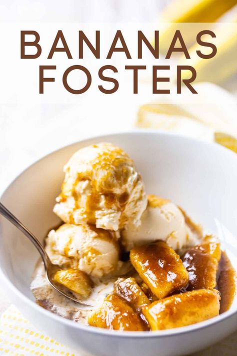 Bananas Foster Recipe, Banana Foster Recipe, Brown Sugar Sauce, Dessert Videos, Banana Foster, Bananas Foster French Toast, Apple Cider Donuts Baked, Bananas Foster, Banana Dessert