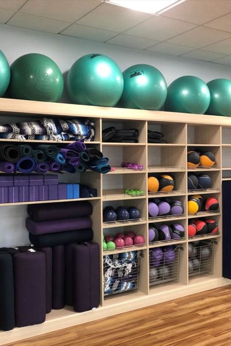 In-Home Gym – Staying Active In Comfort Multipurpose Room Design, Gym Organization Ideas, Fitness Design Gym, Yoga Room Design, Dance Studio Decor, Home Gym Basement, Gym Organizer, Gym Design Interior, Gym Plan