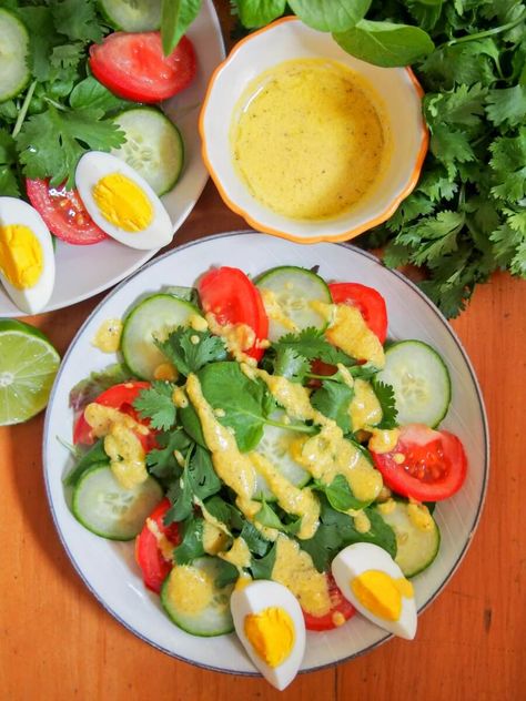 Luang Prabang Watercress Salad Lao Salad, Laos Food, Salad Dressing Recipe, Watercress Salad, Luang Prabang, Light Lunch, Salad Dressing Recipes, Egg Salad, Inspired Recipes