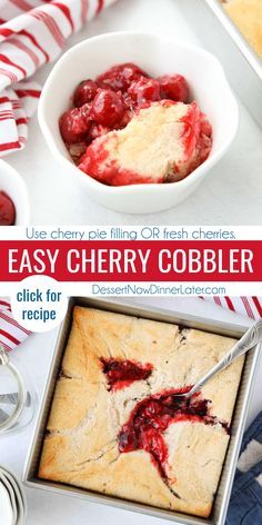 Cherry Cobbler With Canned Cherries, Quick Cherry Cobbler, Uses For Cherry Pie Filling, Desserts With Canned Cherries, Easy Cherry Desserts Quick, Easy Cherry Cobbler With Pie Filling, Cherry Cobbler Recipe Pie Fillings, Cherry Pie Filling Cobbler, Can Cherry Pie Filling Recipes Easy