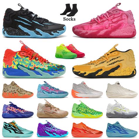 Lamelo Ball Shoes Mens Women Basketball Shoe MB.03 02 01 Not From Here 1 of 1 Trainers Wings Rick and Morty Chino Hills Buzz City GutterMelo Pink Blue Sports Sneakers Lamelo Ball Shoes, Ball Shoes, Futuristic Shoes, Michael Jordan Basketball, Women Basketball, Chino Hills, Michael Jordan Shoes, Lamelo Ball, Jordan Basketball