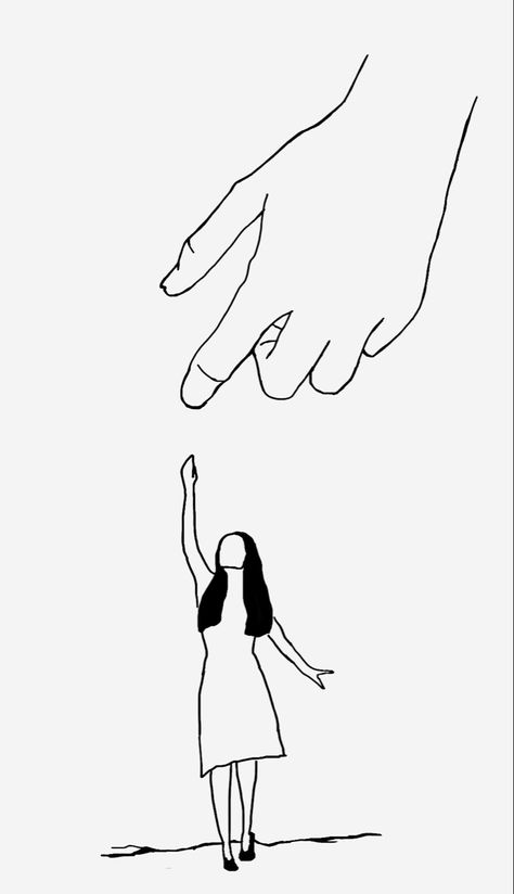 Praise Hands Drawing, Hand Reaching Down Drawing, God Hands Drawing, Hands Raised In Worship Drawing, Godly Drawings Ideas, Gods Hand Reaching Out, Jesus Hand Reaching Out, God Reaching Out His Hand, Human Pictures To Draw