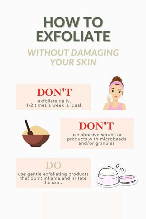 Exfoliation is the process of removing dead skin cells from the outer layer of your skin. ... If you choose to exfoliate, it's important to do so safely so that it does not damage your skin or lead to increased redness or acne breakouts! 🌿#skincareproducts #skincareroutine #skincareritual #skincareorganization #skincareshoots #aestheticface #skinhealth #womenshealth #skincareaesthetic #skincaretools 🌟 Nodular Acne, Exfoliating Products, Exfoliating Face Mask, Holistic Skin Care, Treating Hyperpigmentation, Prevent Pimples, Exfoliating Mask, Exfoliate Face, Skin Care Routine Steps