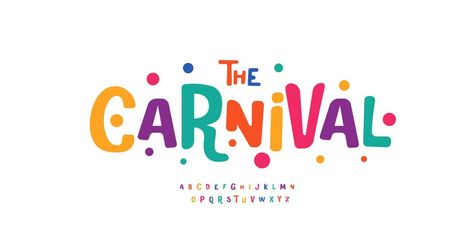 Carnival Font, Thank You Phrases, Logo Motion, Carnival Posters, Festival Logo, Create Logo, Kid Fonts, Apple Mac, Vintage Fonts