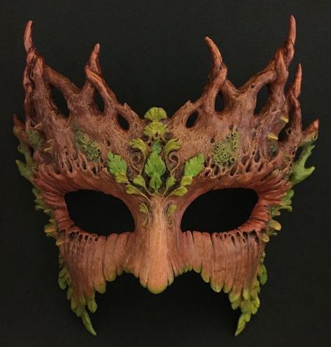 Dryad Costume, Venetian Masks, Cool Masks, Carnival Masks, Masks Art, Masks Masquerade, Beautiful Mask, Masquerade Mask, Masquerade Ball