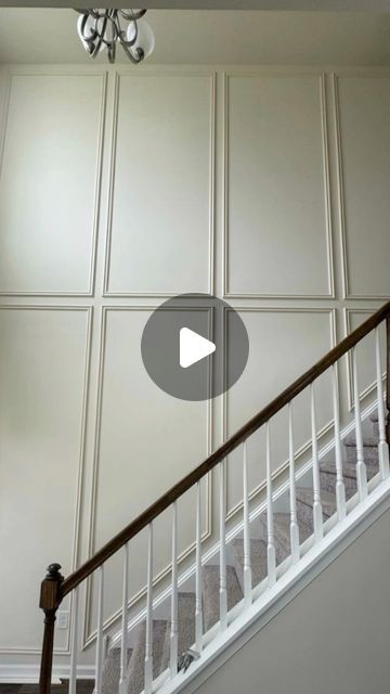 Accent walls & Interior solution services on Instagram: "Makeover your staircase with wainscoting 💥

If you want to make an impression in your home, staircase wainscoting will transform an ordinary staircase into a focal point and add beauty and value to a home. 

DM us now for a free consultation.

📍Orlando/Miami 📲 (689) 219 4411
📍NY/NJ 📲 (347) 431 0074

#localprohandyman #handymanflorida #handymanorlando #handymanorlandofl 
#orlandohandyman #orlandohandymanservices 
#wallhanging #wallhangings #artinstallation #picturehanging #tvmounting #tvmount #tvwallmount #tvinstall #tvwireless #furnitureassembly
#pressurewashing #pressurecleaning #playgroundassembly #playequipmentassembly #orlandopressurewashing #cleanyourdriveway #powerwashing #handymanservices
#fitnesequipmentassembly #fanista Staircase Paneling Ideas, Staircase Wall Ideas, Staircase Wainscoting, Staircase Accent Wall, Stairwell Accent Wall, Stairway Wainscoting, Staircase Molding, Staircase Paneling, Home Staircase