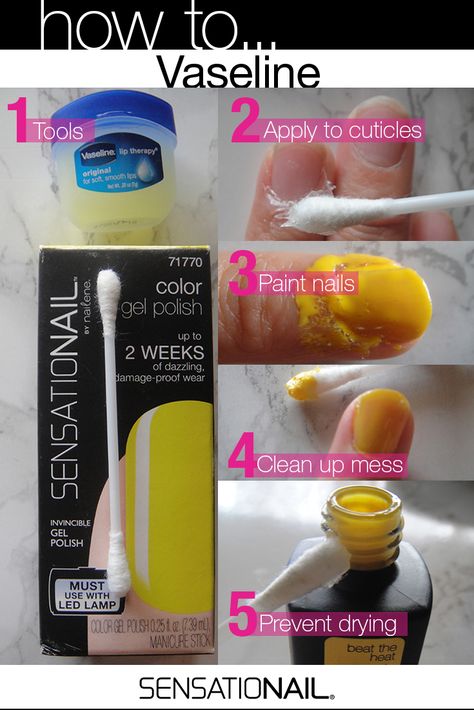 Vaseline Uses, Diy Makeup Remover, Diy Acrylic Nails, Gel Nails Diy, Healthy Advice, Nail Care Tips, Nail Cuticle, Nails At Home, Nail Art Hacks