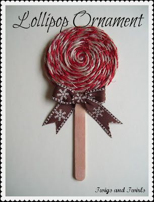 Twigs and Twirls: Christmas in July - Yarn Lollipop & Candy Ornament Yarn Lollipop, Life After 40, Christmas Party Crafts, Ornament Craft, Candy Ornaments, Lollipop Candy, Cowboy Christmas, Christmas School, Christmas Crafts For Gifts